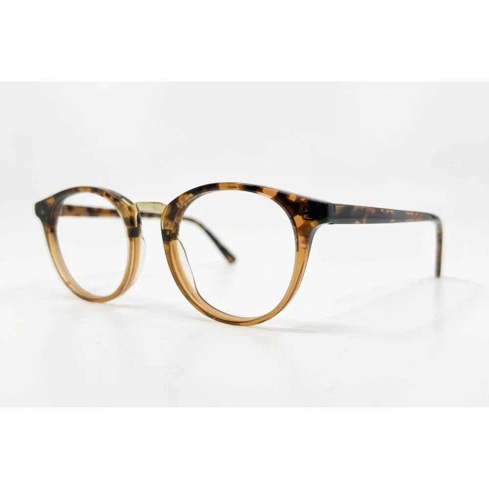 ZENNI Eyeglasses Frames 101235 Multi-Color Brown Black Half Rim